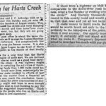 1929 road proposal on main Harts Creek in Logan County to Lincoln County, WV.