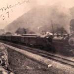 1937 Henlawson, WV courtesy of Jay Anna Ellis. 1937 photo of a passenger train passing through Henlawson, WV.