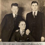 C. B. Walls and Verge Hinchman, Peach Creek, WV. If you can ID the other man, please leave a comment. Image ref. 12979. C.B. Walls and Verge Hinchman, Peach Creek, WV