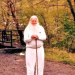 Corb Jeffrey, Henlawson, WV standing at the RR Bridge that crosses over the river to Merrill Park. Courtesy of William Erlewine. 991364 Corb Jeffrey, Henlawson, WV