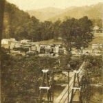 Early Henlawson Bridge courtesy of Jack Browning. ( 2287045) Early Henlawson Bridge, Logan County, WV