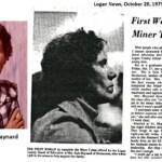 Courtesy of Patrice Hugle. She writes. My grandmother was, if I'm not mistaking, the first woman to complete coalminer training in WV in 1975 at age of 45 from Henlawson with 14 kids. Eula Mae Justice Maynard, Henlawson, WV