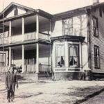 J.E. Peck home at Pecks Mill, WV. Destroyed by fire about 1960. This house stood near the Pecks Mill Bridge where the Dollar Store is now. Courtesy of Frank Adams. J.E. Peck home at Pecks Mill, WV