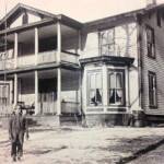 J.E. Peck home at Pecks Mill, WV. Destroyed by fire about 1960. This house stood near the Pecks Mill Bridge where the Dollar Store is now. Courtesy of Frank Adams. J.E. Peck home at Pecks Mill, WV