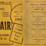 Brochure - 1962 Logan County Fair at Henlawson courtesy of Ralph Mcneely. 1962 Logan County, WV Fair
