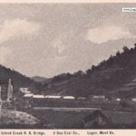 Logan County, WV Island Creek RR Bridge and Gay Mine postcard dated April 2, 1907.