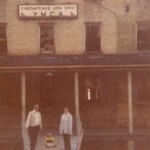 Photo courtesy Susan Browning. Mom, dad and my son at the old YMCA at Peach Creek. My Dad (J.H. Conley) started working there in 1957 and retired after 40 years. Mr. and Mrs. J. H. Conley and grandson at YMCA, Peach Creek, WV.
