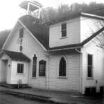 Peach Creek Methodist Church 1963 courtesy of Lillian Porter-Smith. Peach Creek Methodist Church, Logan County, WV