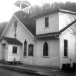 Peach Creek Methodist Church 1963 courtesy of Lillian Porter-Smith. Peach Creek Methodist Church, Logan County, WV