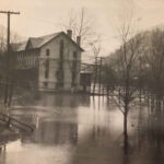 Peach Creek YMCA during a flood early 1950s courtesy of Frances Pierce Nelson-Hampson. Peach Creek YMCA, Peach Creek, WV