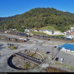 Peach Creek Yard, Sept. 23, 2017. Copyrighted by Jay B. Lochard. Used with permisssion. Peach Creek Yard, Logan County, WV