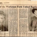 Sketches of the Workman Fork United Baptist Church, December 1938, Harts, near Logan, WV.