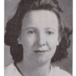Amelia Cunningham Petroff (1927-2013) 1944 LHS yearbook photo. She grew up in Henlawson and married Albert Petroff in 1946. In the 1960s, they moved to Arlington Virginia. After Albert died in 1995, she moved back to Henlawson to live in her childhood home with her sister. Amelia Cunningham Petroff