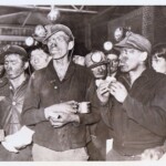 AP Photo March 11, 1937 Macbeth Mine rescuers getting coffee and sandwiches. This photo was purchased for our website hoping we’ll be able to identify these miners. Read the <a href="https://loganwv.us/a-gaping-black-mouth/">article</a> by Dolores Riggs Davis. AP Photo March 11, 1937 Macbeth Mine rescuers
