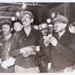 AP Photo March 11, 1937 Macbeth Mine rescuers getting coffee and sandwiches. This photo was purchased for our website hoping we’ll be able to identify these miners. Read the <a href="https://loganwv.us/a-gaping-black-mouth/">article</a> by Dolores Riggs Davis. AP Photo March 11, 1937 Macbeth Mine rescuers