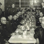 Christmas Dinner for the Logan County Deputies courtesy of Ralph Baldwin. (1) Elmer (Buzz) Kazee, (2) John (Dutch) Barber, (3) Ed Baldwin, (4) Carl Marsh, (5) Woodrow Lowe, (6) Gene Gallo, (7) Clyde Musick, (12) Ronald Myers, (13) Ronald Ferrell, (16) Leo McNeely, and (18) Troy Newsom. If you can ID any others, please leave a comment. Logan County Deputies, Logan County, WV