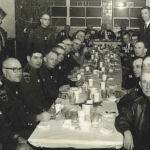 Christmas Dinner for the Logan County Deputies courtesy of Ralph Baldwin. (1) Elmer (Buzz) Kazee, (2) John (Dutch) Barber, (3) Ed Baldwin, (4) Carl Marsh, (5) Woodrow Lowe, (6) Gene Gallo, (7) Clyde Musick, (12) Ronald Myers, (13) Ronald Ferrell, (16) Leo McNeely, and (18) Troy Newsom. If you can ID any others, please leave a comment. Logan County Deputies, Logan County, WV