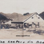 Very rare photo of  the Gay Coal Mine Barn and the mules used to work the mine.