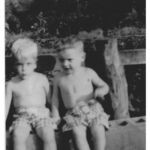 Henlawson, WV Sept. 1955, Lonnie Keith Ellis and twin brother Ernest Ralph Ellis. Photo courtesy of Ernest Ralph Ellis. Henlawson, WV Sept. 1955, Lonnie Keith Ellis and twin brother Ernest Ralph Ellis, Sr