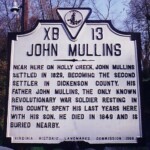 John Mullins Historic Marker
