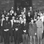 Logan County Sheriff and Deputies mid 1950s courtesy of Ralph Baldwin. (4) Grover Combs, (13) Otto Mann, (14) Harry Dingess, (18) Okey Justice, (20) Alvis Porter, (21) Sheriff Ray Watts, (22) Dutch Barber, (23) Ed Baldwin, and (24) Dolivar Baldwin. If you can ID any others, please leave a comment. Logan County Sheriff and Deputies mid 1950s courtesy of Ralph Baldwin