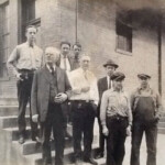 Logan Post Office staff courtesy of David S. Solar. “I was told that this is the old Logan Post Office staff sometime in the early thirties. The man in the middle, white shirt with glasses is my wife's grandfather Hubert Ray Dodd, He was born in Putnam County in 1883 and died in Ashland, KY in 1936." The others unknown. Image 3508. Logan Post Office staff courtesy of David S. Solar