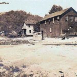Old photo of the Lucas Feed Store at Mt. Gay, Logan County, WV