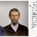 Mary A. McCann and Emanuel Nelson. On the right is Emanuel's handwritten-birth statement to receive his Civil War Pension. Courtesy of Patricia Reed.