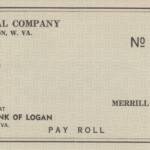 Merrill Coal Company Payroll Check