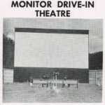 Monitor Drive-In Theatre from the LHS 1957 Yearbook. 1957 Monitor Drive-In Theatre