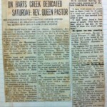 Mountaineer Missionary Baptist Church newspaper clipping