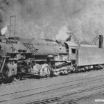 Picture postcard of the Chesapeake and Ohio Locomotive No. 2748. A 2-8-4 Wheeler K4 (Kanawha) type at Coaling Station, Peach Creek, WV Photo by Max Miller, 5-19-53. 1953 Peach Creek Postcard