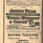 Logan, Guyan and Midleburg Theatres Ad March 20, 1956 courtesy of Carole Rautio. Logan, Guyan and Midleburg Theatres Ad March 20, 1956