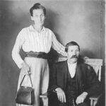 Courtesy of Nancy Rush. Identified as Belle (Gunnoe) Thompson and Peter Thompson by Joanna Newman. Photo 1806. Photo fo Belle (Gunnoe) Thompson and Peter Thompson