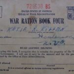 War Ration Book owned by Katie R. Killen of Henlawson. Coutesy of Ralph McNeely War Ration Book owned by Katie R. Killen of Henlawson coutesy of Ralph McNeely