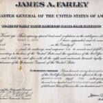 1938 Dehue Postmaster Robert L. Britt Appt. Cert. courtesy of Lawrence Britt. 1938 Dehue Postmaster Robert L. Britt Appt. Cert.