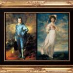 A print of Little Boy Blue and Pinkie was in Mrs. von Peachy's room. Boy Blue was painted in 1779 by Thomas Gainsborough. Pinkie was painted in 1794 by Thomas Lawrence and is of eleven-year-old Sarah Barrett Moulton. Blue Boy and Pinkie