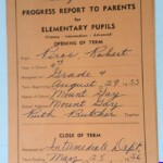 Mt. Gay Grade School, Logan, WV 4th Grade Report card for Bob Prios