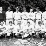 Dehue Baseball Team - 1928. Front Row: Lewis Lepetrone, Bob Hamill, Nick Michero, Manager - Virgil Curry, Richard Thomas, Wendell Clark, Ellis Sexton. Back Row: batboy - Curtis Thomas, Milt Davis, John Fout. Courtesy of Paula Solar. Dehue Baseball Team - 1928, Logan County, WV