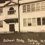 Dehue Grade School, 1-25-1925 courtesy of Frances Canellas King. Dehue, Logan County, WV