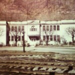 Dehue Grade School photo taken by Ray Albright and loaned to S.J. Arthur to copy and share. Dehue Grade School, Dehue, Logan Country, WV