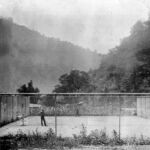 Dehue Tennis Court courtesy of David M. Browning. Dehue Tennis Court, Logan County, WV