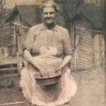 Photo courtesy of Betty Taylor Griffin. She writes. This is a picture of my beloved grandmother Margaret Robinson Curry, 1878-1964. This picture was taken at Dehue at a boarding house that she managed. One of my favorites of her feeding the chickens. Margaret Robinson Curry (1878-1964), Dehue, Logan County, West Virginia.