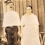 Courtesy of Beverly Albert. She writes. Great grandfather, Steve Sepessy, and wife Julia, who ran a boarding house for miners in Dehue. He died from a coal car leg injury. Picture of them in Hungary before emigrating to WV. 114685 Steve Sepessy and wife Julia, Dehue, Logan County, WV