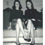 Lillian Porter Smith and Dolores Riggs Davis, at Dehue 1958. Courtesy of Lillian Porter Smith. Lillian Porter Smith and Dolores Riggs Davis,