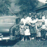 Photo taken at Neighbert, WV courtesy of Lillian Porter-Smith. Othel and Lena Crabtree Smith and family: Lowell, Wanda, Darries, Judy, Norma and Coney. The other little girls in front belonged to Odie Smith. Othel and Lena Crabtree Smith and family