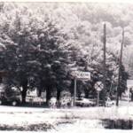 Photo courtesy of Mary Helen Morris, "taken by the gas pumps in front of the triangle at Dehue". Dehue, WV