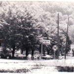 Photo courtesy of Mary Helen Morris, "taken by the gas pumps in front of the triangle at Dehue". Dehue, WV