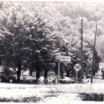 Photo courtesy of Mary Helen Morris, "taken by the gas pumps in front of the triangle at Dehue". Dehue, WV