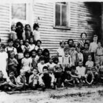 Cherry Tree Grade School 1937. Teachers are Sally Gore and Lucile von Pechy. Cherry Tree Grade School 1937